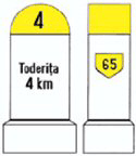 Indicator kilometric: drum comunal