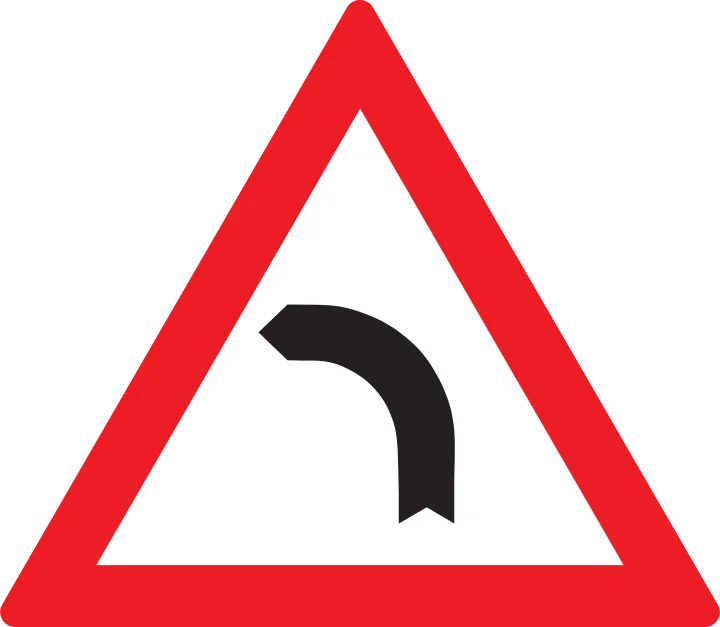 Curbă la stânga