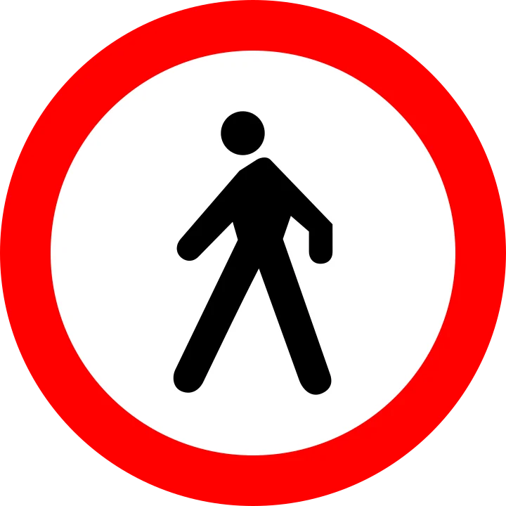 Accesul interzis pietonilor