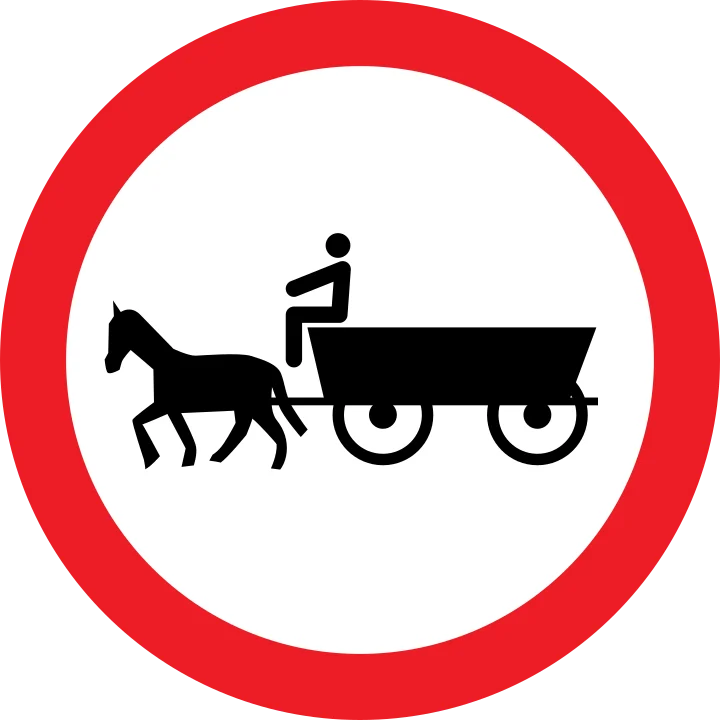Accesul interzis vehiculelor cu tracțiune animală