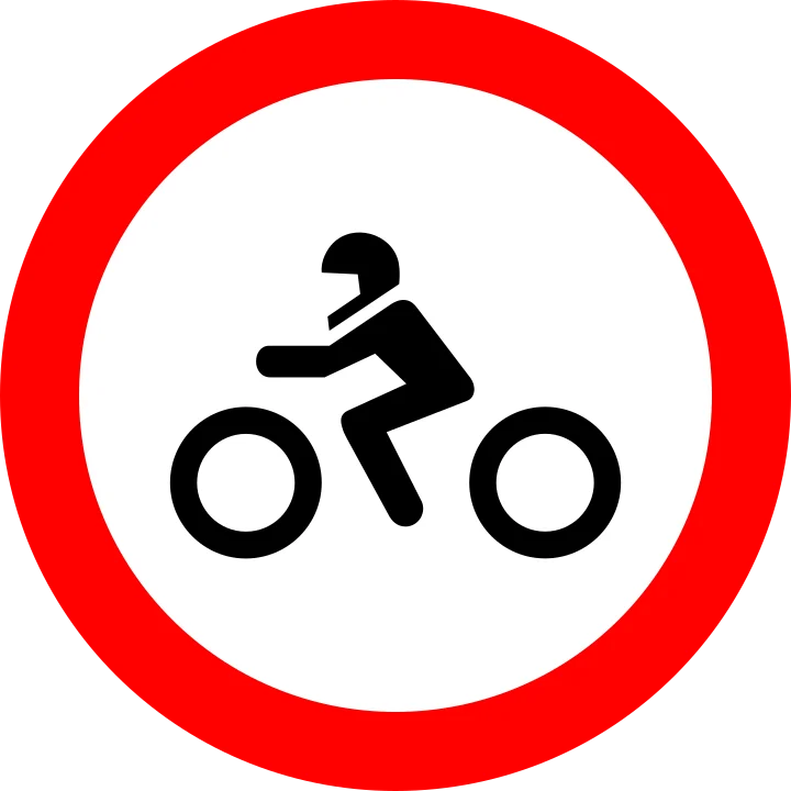 Accesul interzis motocicletelor