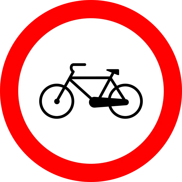 Accesul interzis bicicletelor