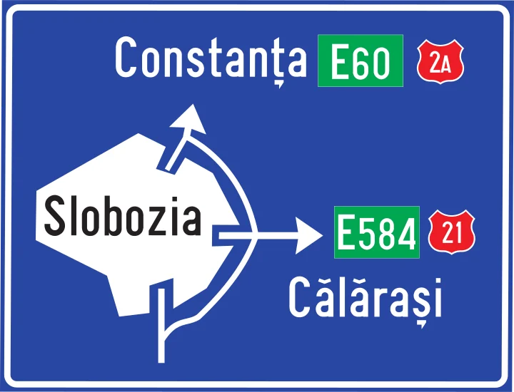 Presemnalizarea traseului de evitare a localității