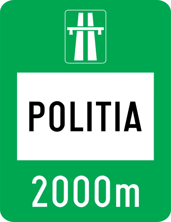 Presemnalizarea sediului Poliției autostrăzii