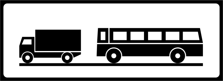 Categoriile de autovehicule care trebuie să respecte semnificația indicatorului