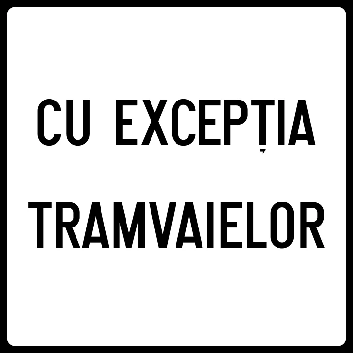 Exceptarea unor categorii de vehicule de la semnificația indicatorului
