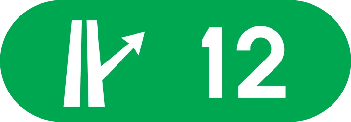 Numărul nodului rutier de pe autostradă